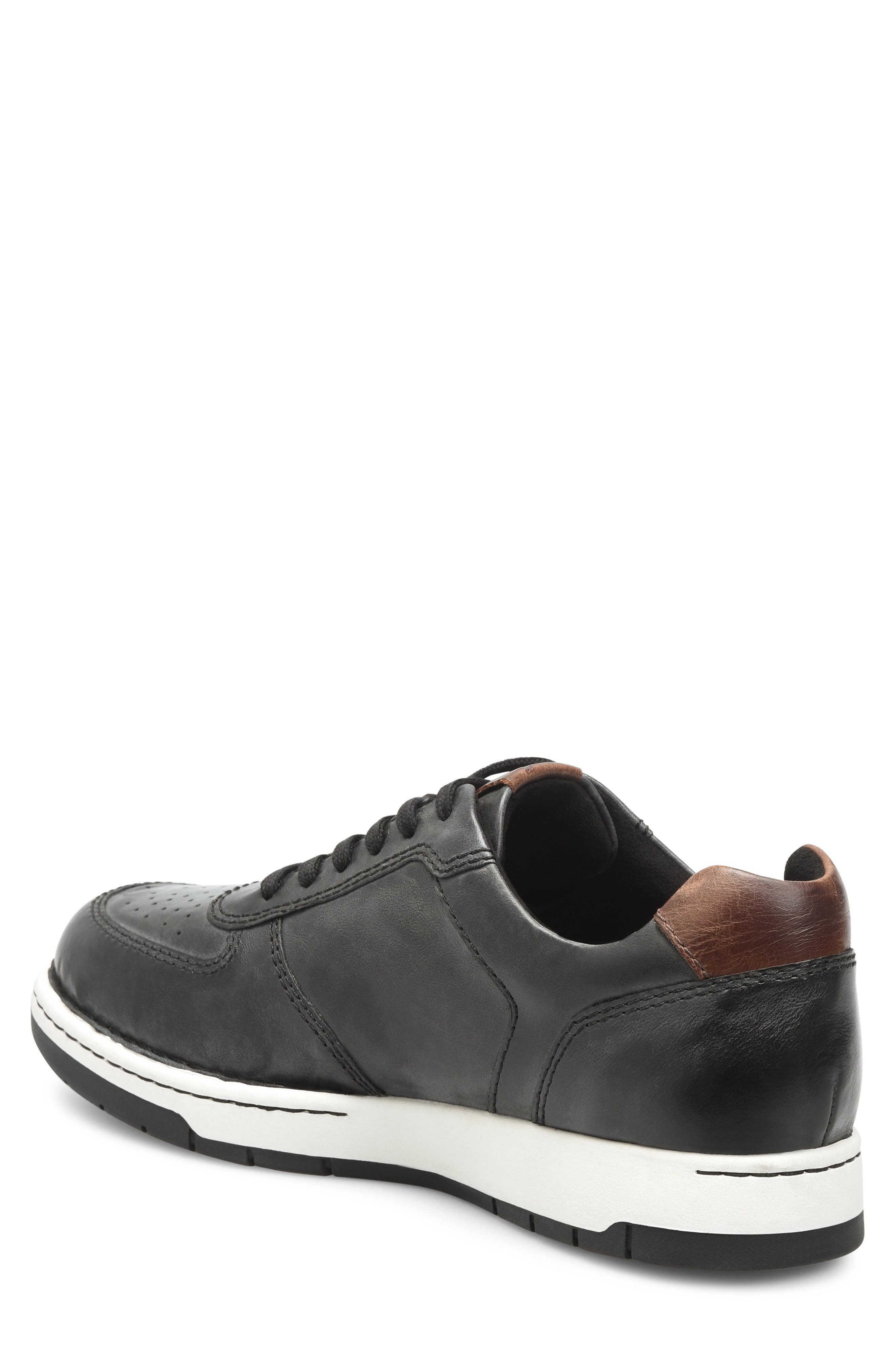 Børn Captain Sneaker, Alternate, color, Black Leather