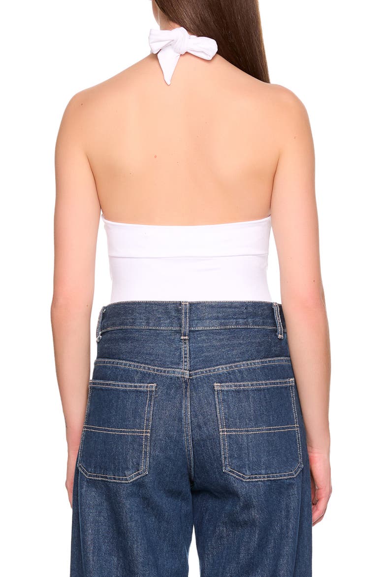 Crossover Halter Top, Alternate, color, SUGAR