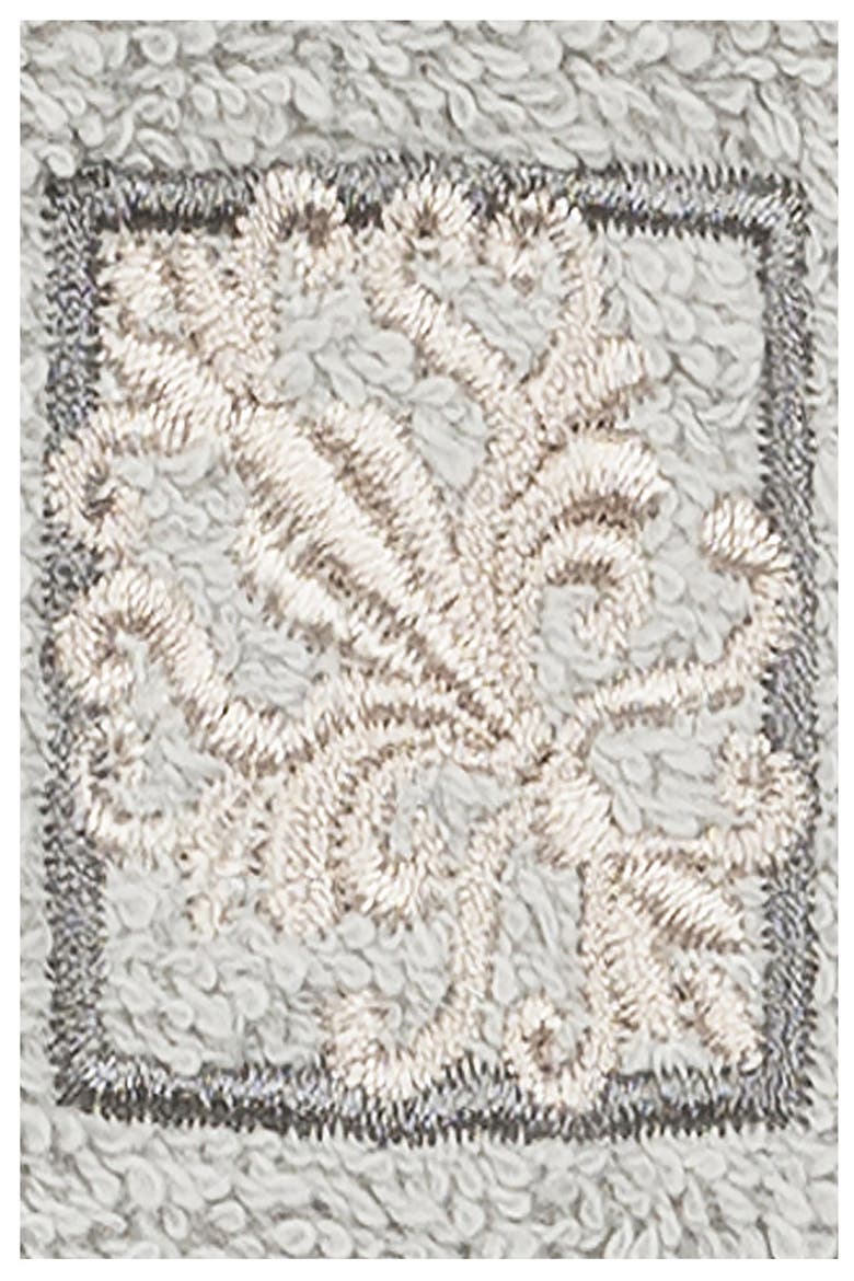 Vivian Embellished Washcloth - Set of 2 - Light Gray, Alternate, color, LIGHT GRAY
