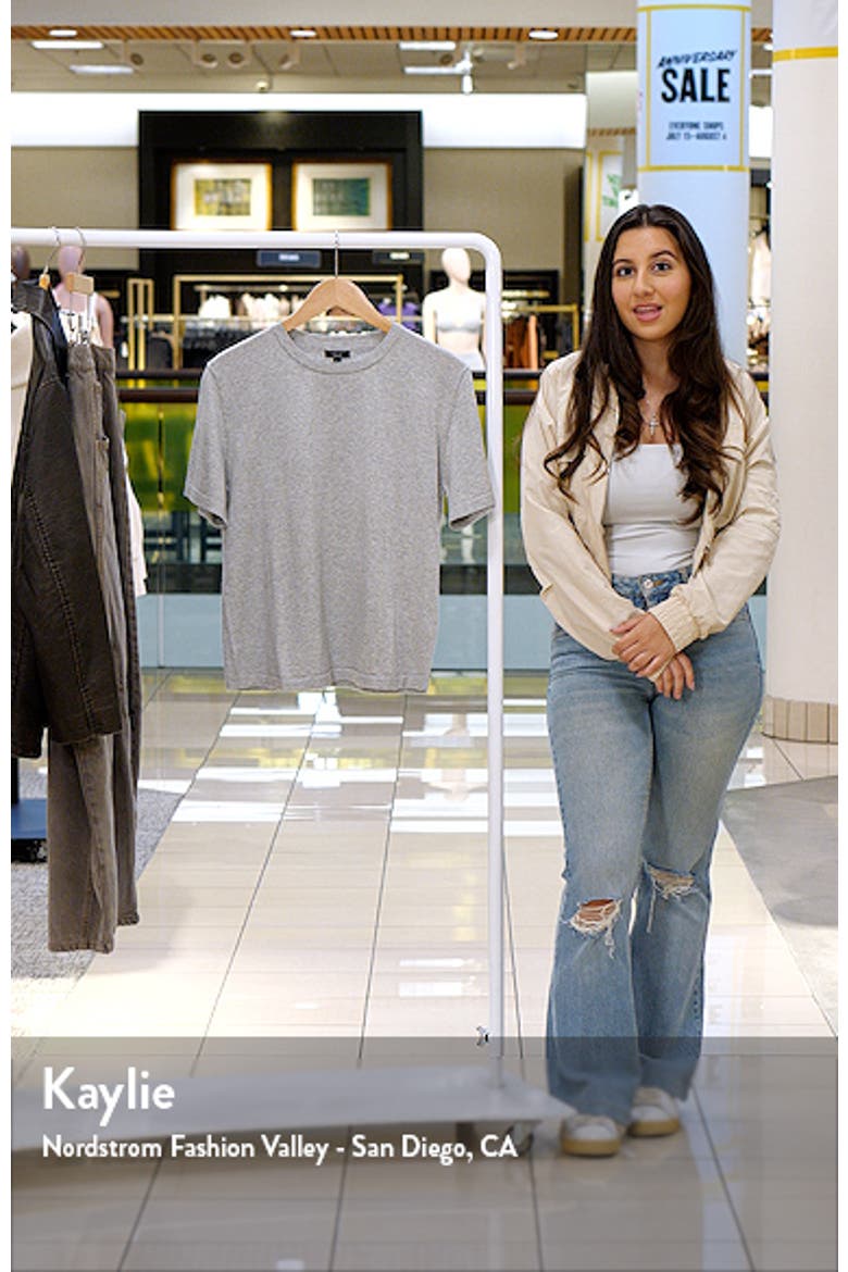 Avery Short Sleeve Cotton & Cashmere Sweater video