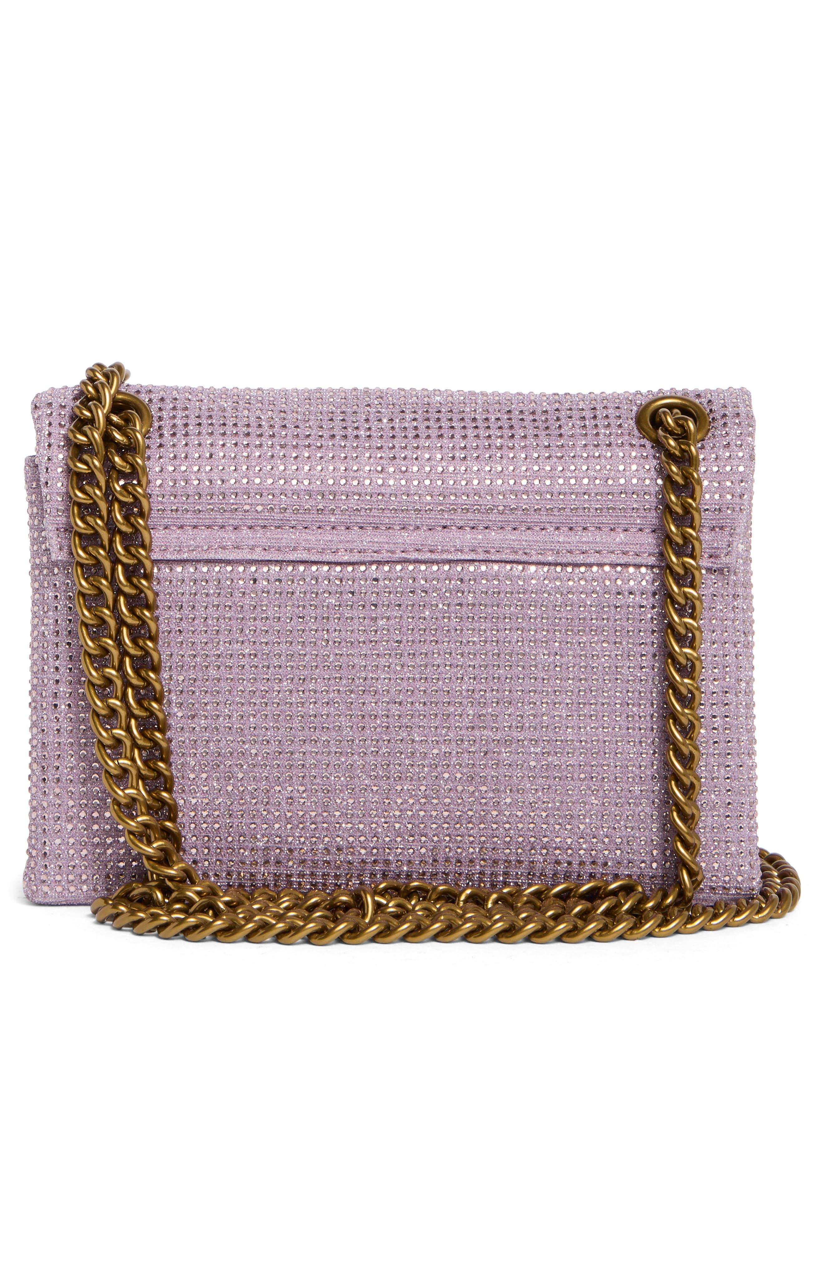 Kurt Geiger London Mini Plate Brixton Rhinestone Crossbody Bag, Alternate, color, 