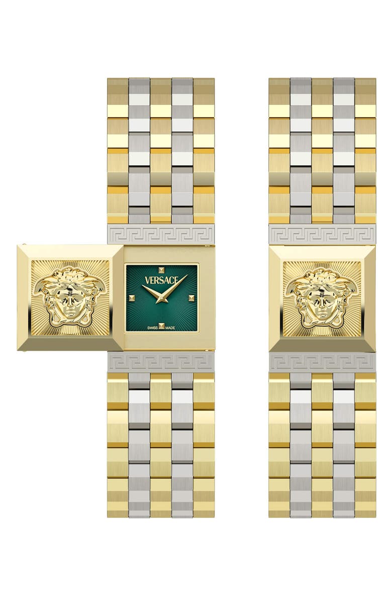 Versace Reveal Two-Tone Bracelet Watch, 18mm x 25mm, Main, color, Two Tone