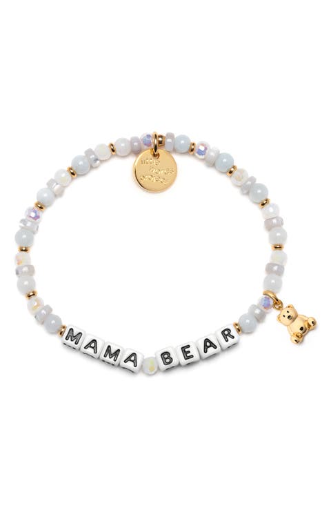 Mama Bear Beaded Stretch Bracelet