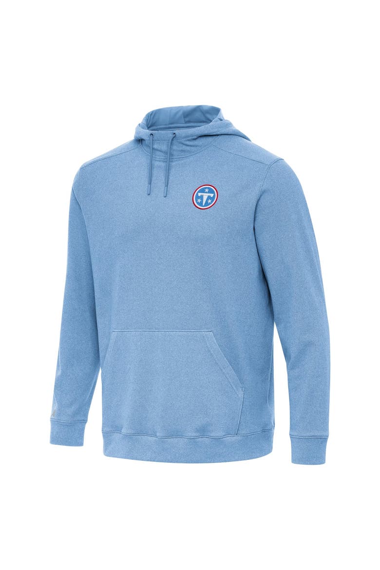 Men's Antigua Heather Powder Blue Tennessee Titans Cloud Hoodie, Alternate, color, Heather Powder Blue