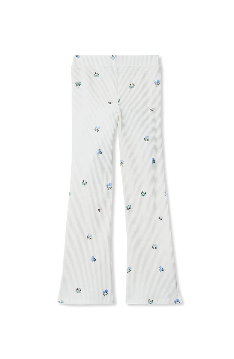 Lands' End Girls Ribbed Flare Leggings, Alternate, color,