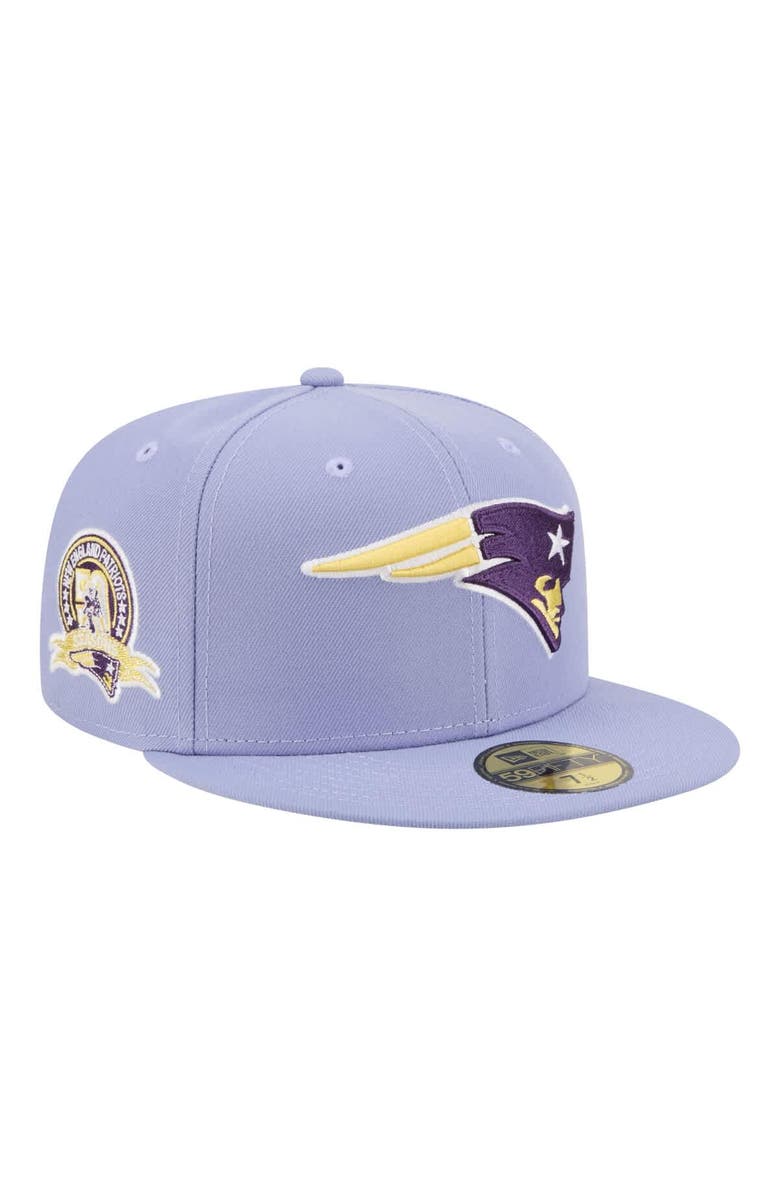 New Era Men's New Era Light Purple New England Patriots Lavender Bloom 59FIFTY Fitted Hat, Main, color, Light Purple