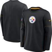 Nike Men's Nike Black Pittsburgh Steelers Sideline Coaches Team Present Midweight Therma-FIT Sweatshirt