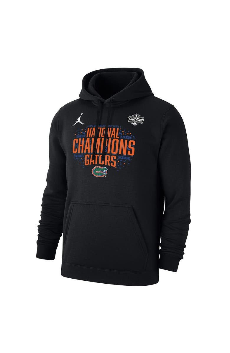 Jordan Brand Men's Jordan Brand  Black Florida Gators 2025 NCAA Men's Basketball National Champions Locker Room Pullover Hoodie, Main, color, 