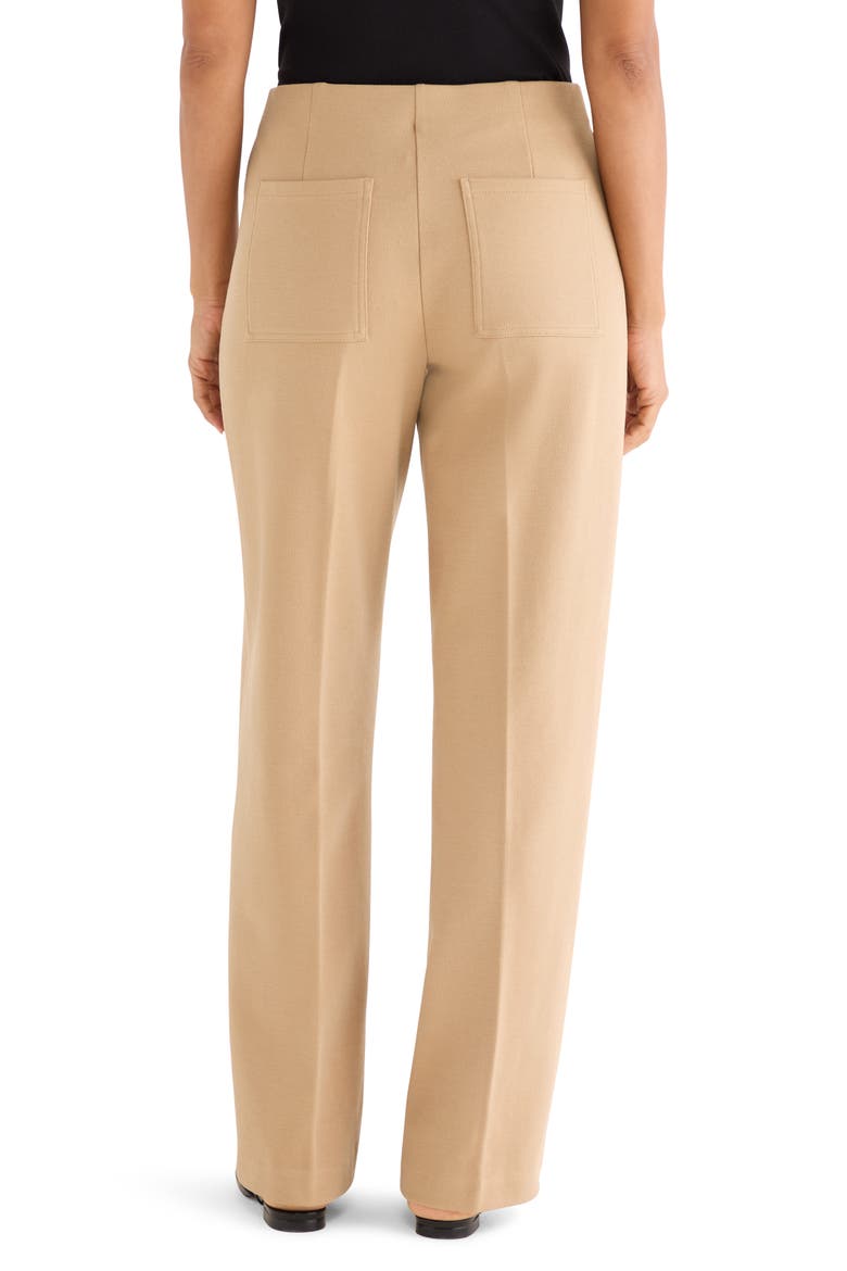 Lenox Wide Leg Stretch Twill Pants, Alternate, color, JUTE