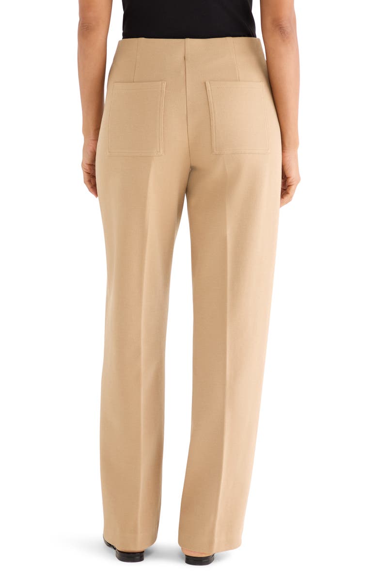 NIC+ZOE Lenox Wide Leg Stretch Twill Pants, Alternate, color, Jute