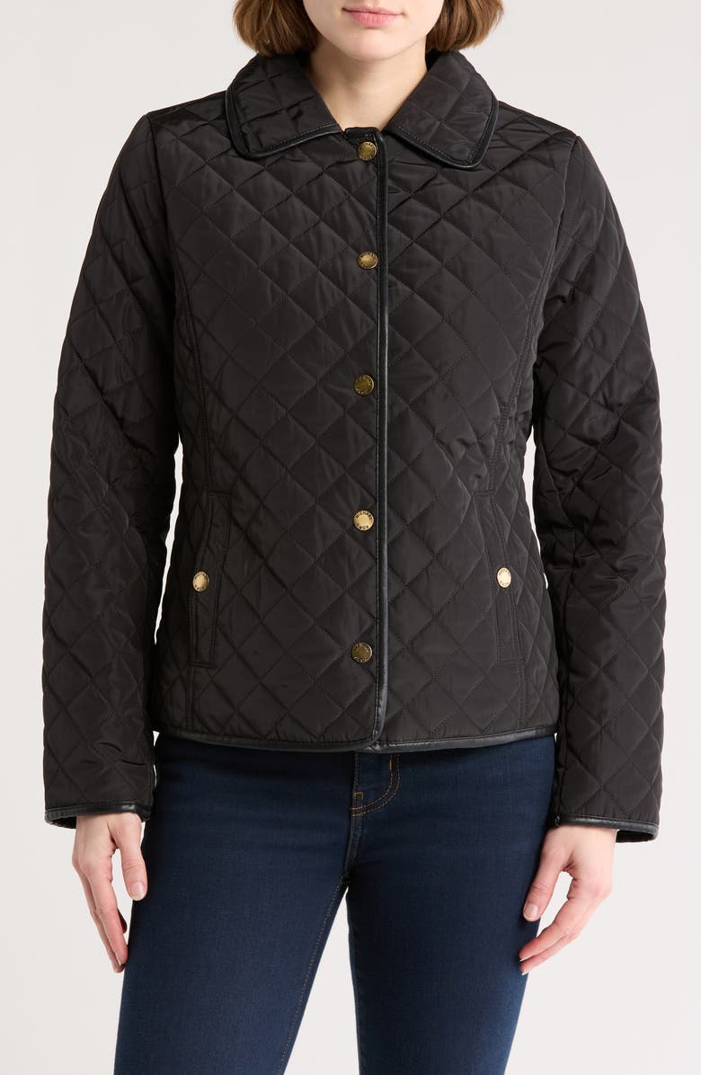 Michael Kors Diamond Quilt Jacket, Main, color,