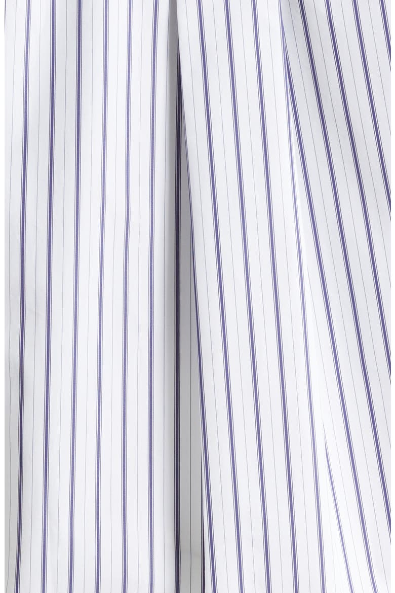 Stripe Cotton Poplin Button-Up Shirt, Alternate, color, BLANC/ ENCRE