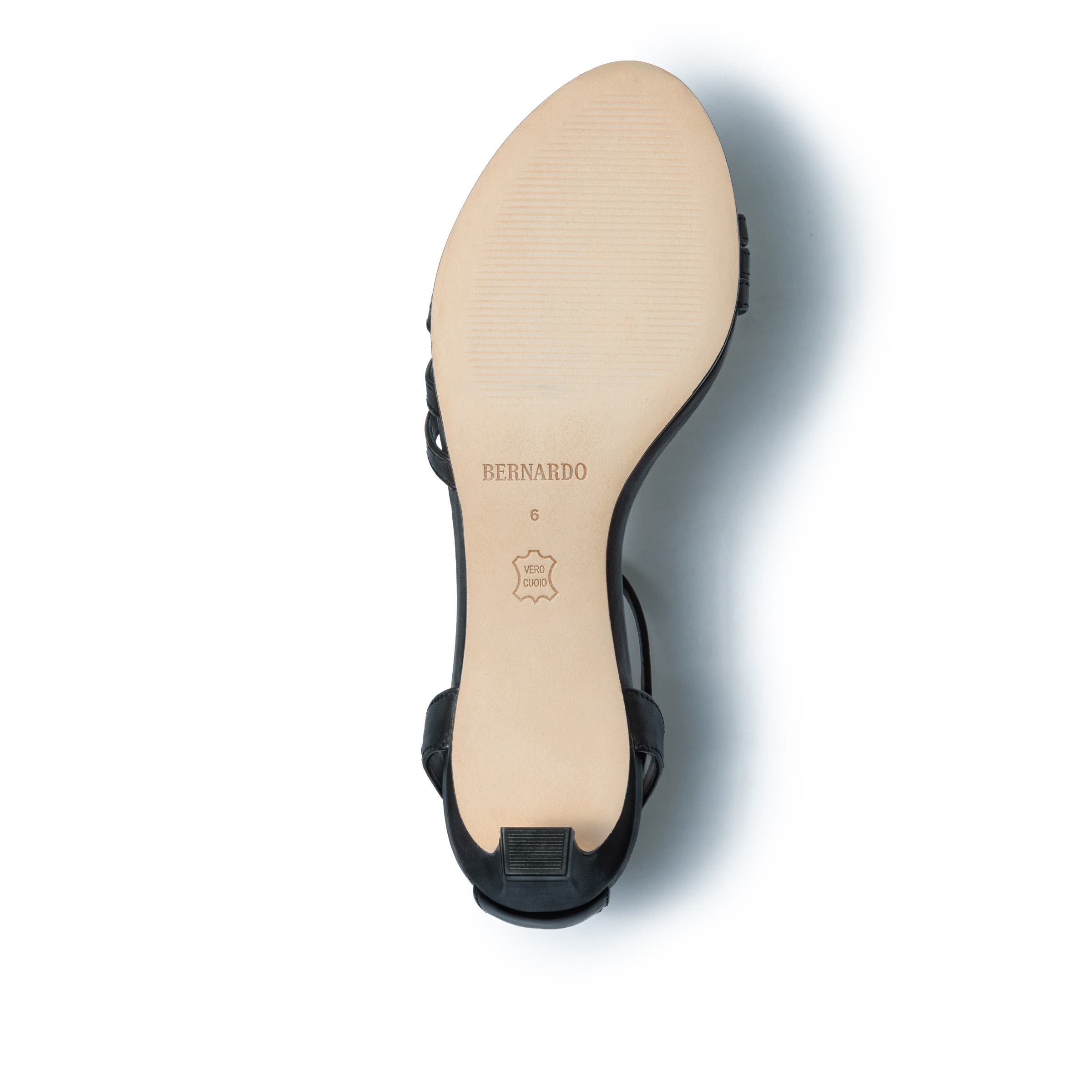 Bernardo Footwear Lima Low Heel Sandal, Alternate, color, Black