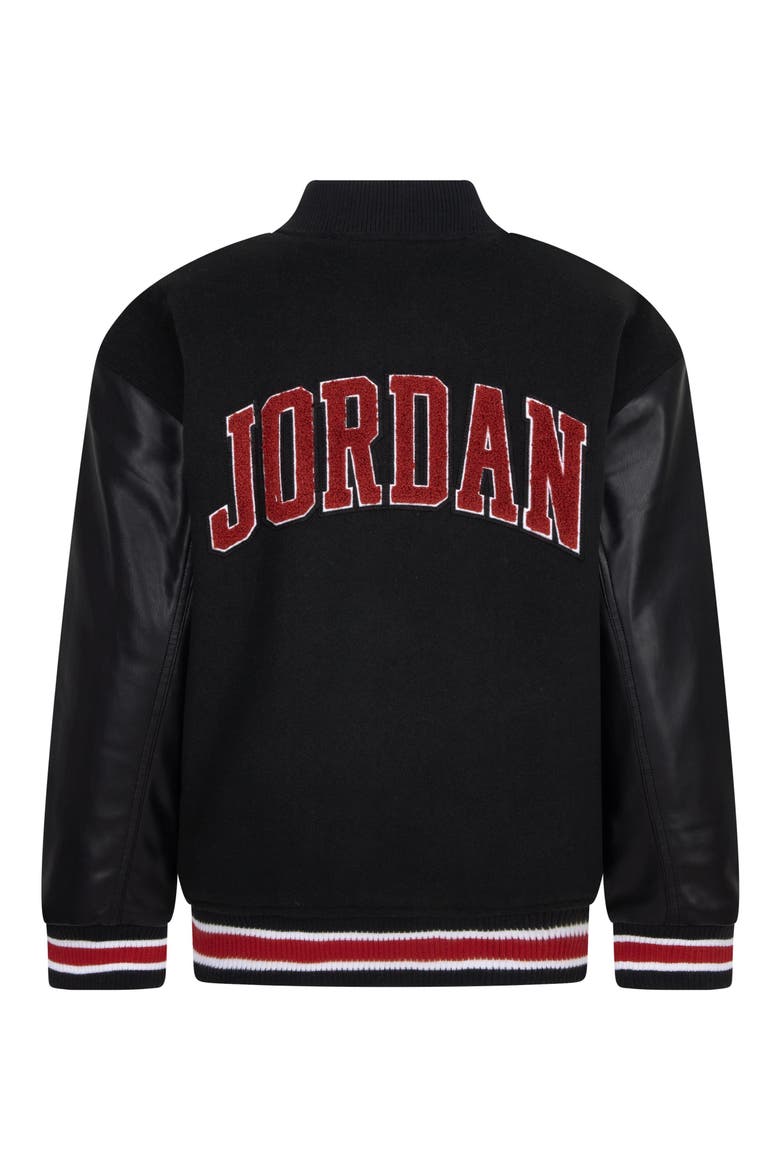 Kids' Varsity Letter Jacket, Alternate, color, 023BLACK