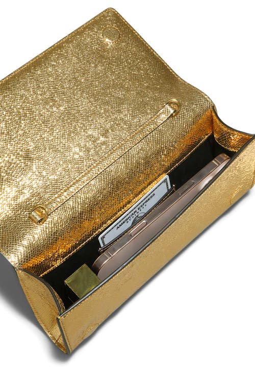 Alexis Bittar Crystal Curve Clutch In Gold