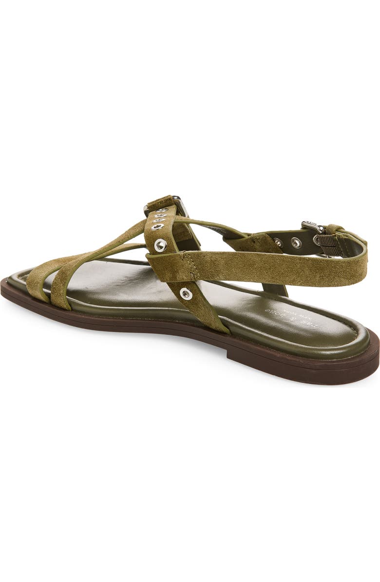 rag & bone Harlow Strappy Sandal, Alternate, color, Olive Suede