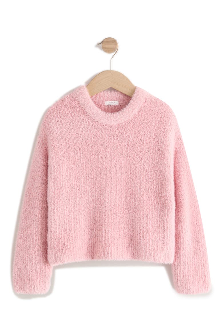 Kids' Eyelash Knit Sweater, Main, color, PINK