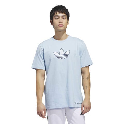 Men's adidas Light Blue Italy National Team 2026 Away Jersey Hook T-Shirt