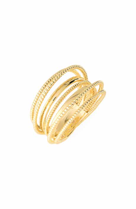 Demi-Fine Multi Band Cuff Ring