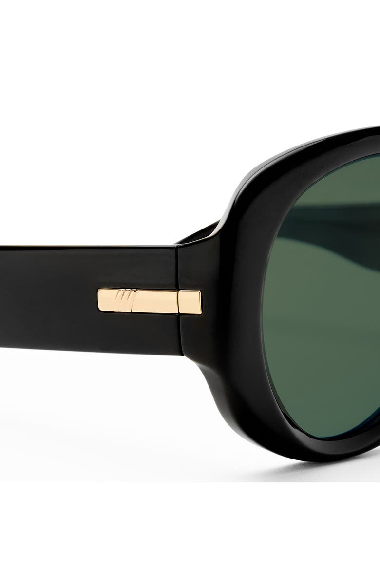 Le Specs Dream Boat 57mm Polarized Aviator Sunglasses, Alternate, color, Black / Khaki Mono Polarized