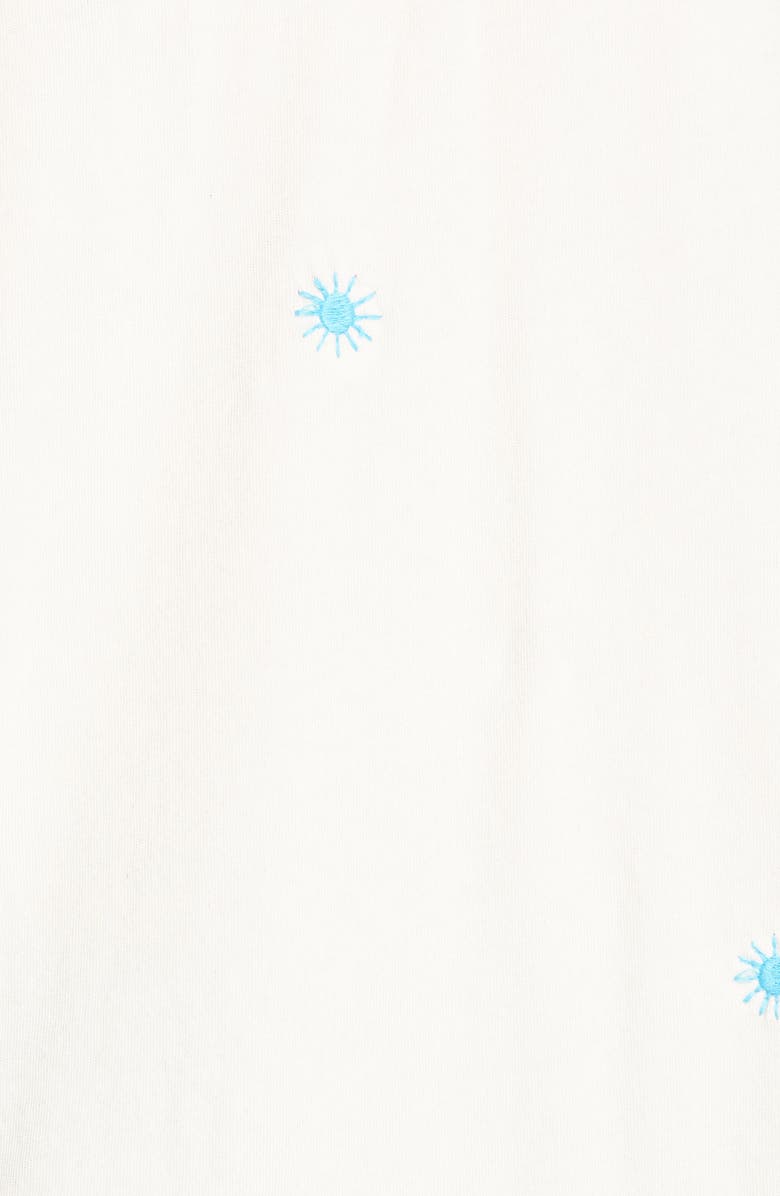 THE GREAT. The Embroidered Boxy Crew Tee, Alternate, color, 