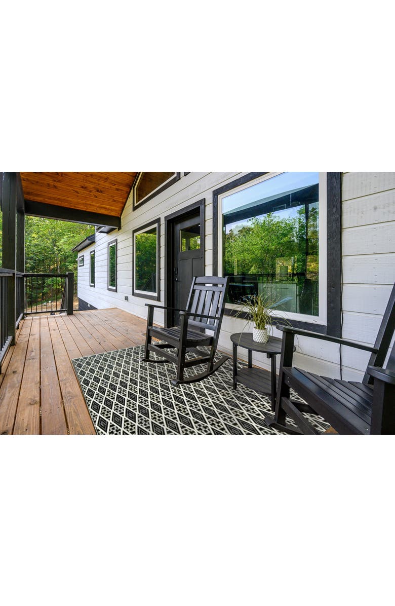 Mad Mats Scotch Rug, Alternate, color, Black White - 2.5'X6'