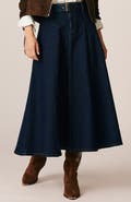 Alma en Pena Flutter Denim Skirt
