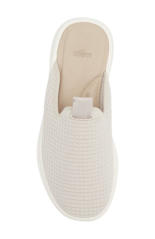 Lusso Cloud Pelli Waffle Knit Slipper In Perfect Grey/marshmallow