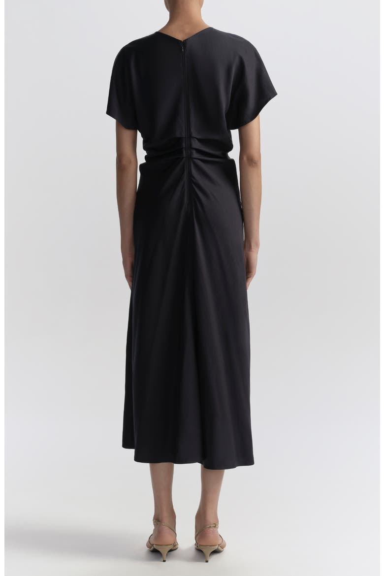 Rem Gathered Waist Midi Dress, Alternate, color, NIGHT BLUE