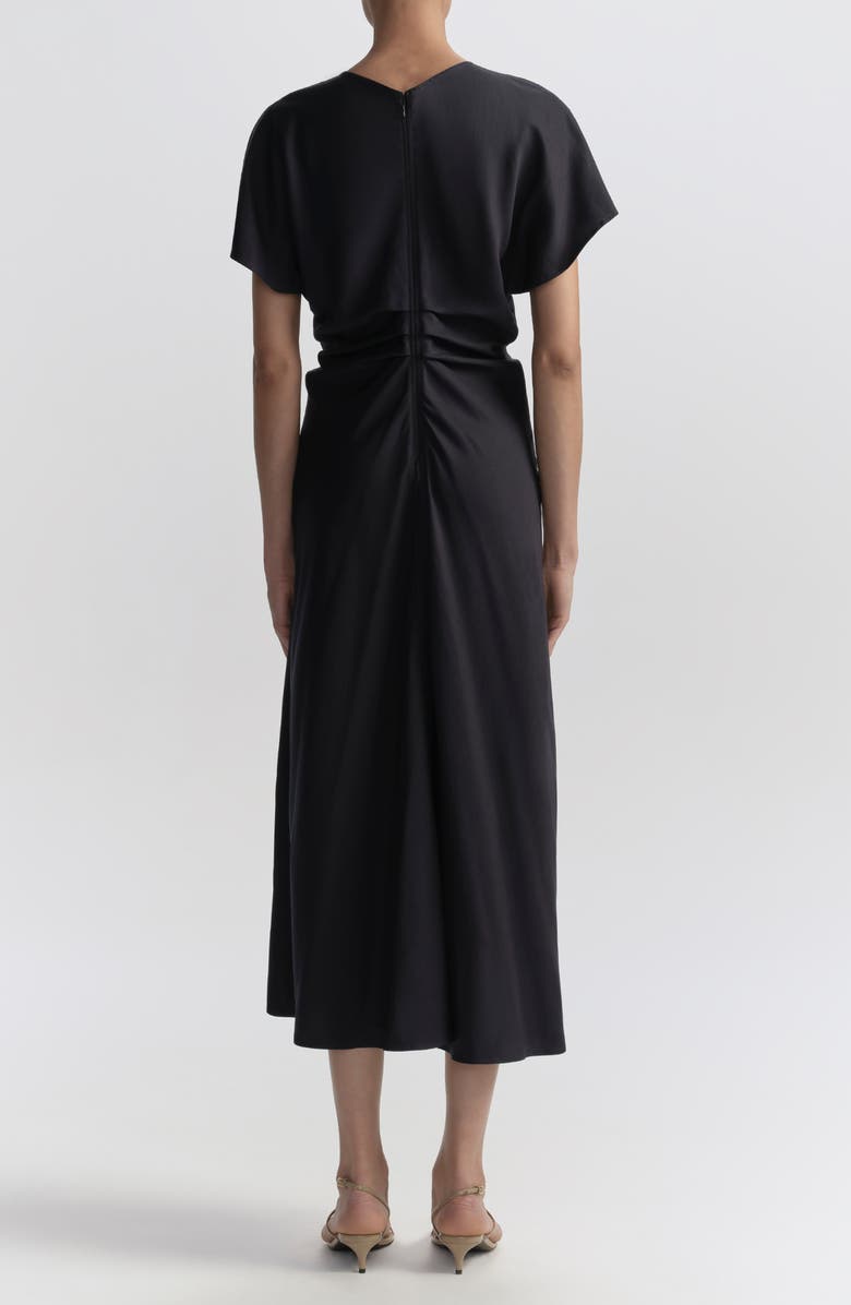 A.L.C. Rem Gathered Waist Midi Dress, Alternate, color, Night Blue