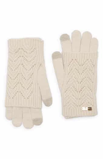 Pointelle Knit Cuff Tech Gloves
