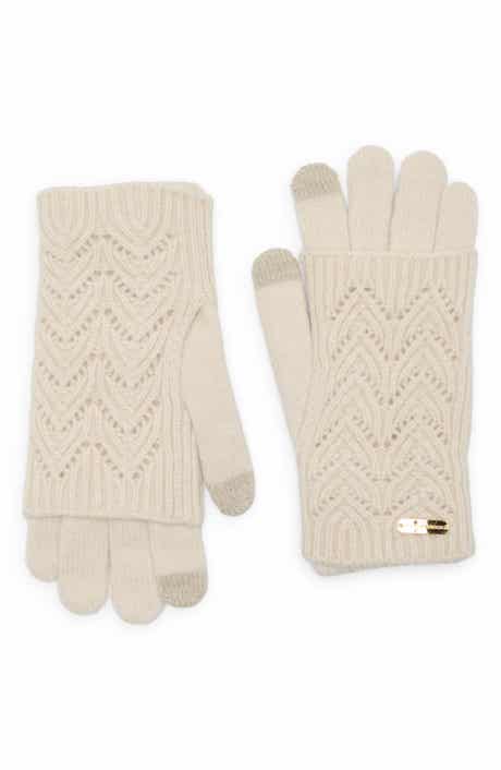 Pointelle Knit Cuff Tech Gloves