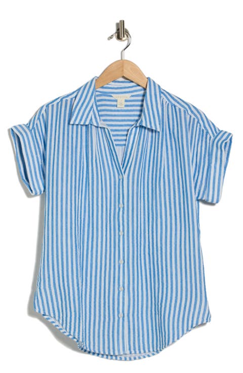 Duo Gauze Button-Up Shirt