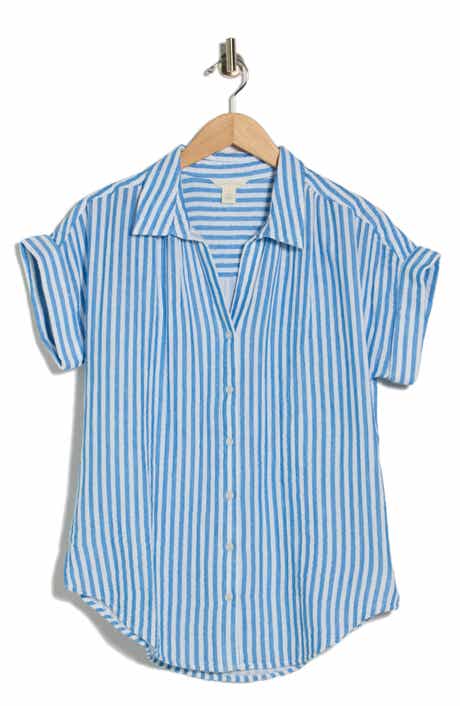Caslon® Duo Gauze Button-Up Shirt