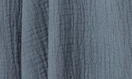 O'neill Leni Oversize Cotton Gauze Button-up Shirt In Gray