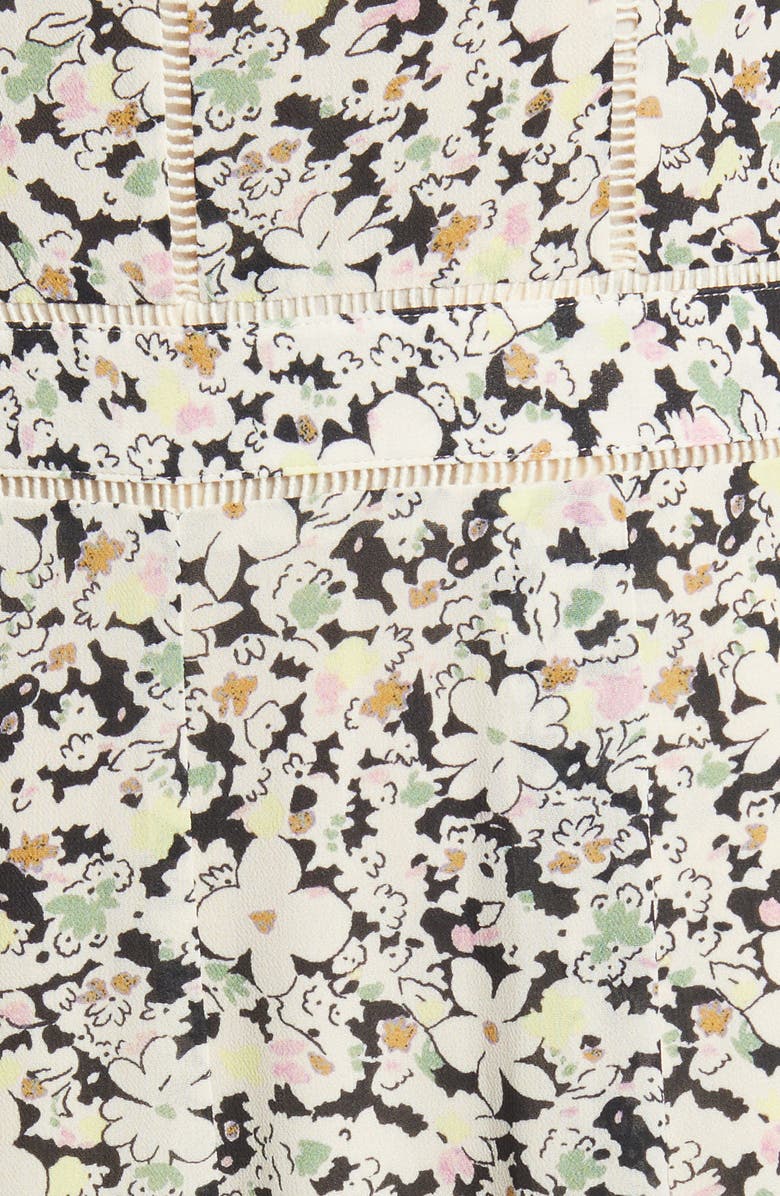 Ted Baker London Briggid Floral Cape Sleeve Jumpsuit, Alternate, color,