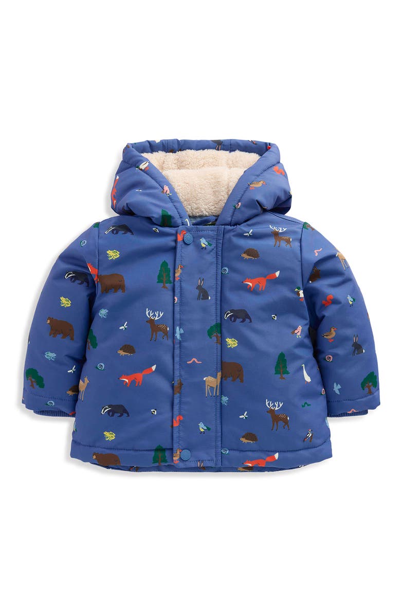 Kids' 3-in-1 Showerproof Coat, Main, color, BLUEJAY WOODLAND ANIMALS