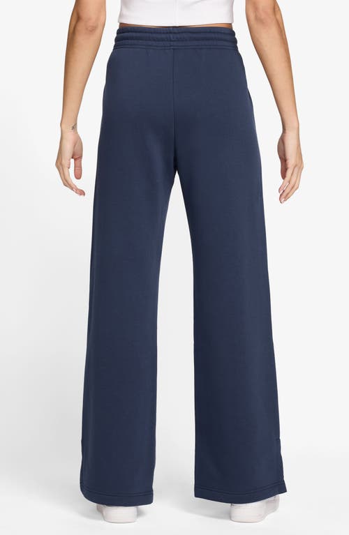 Nike Sportswear Phoenix High Waist Wide Leg Sweatpants In Blue