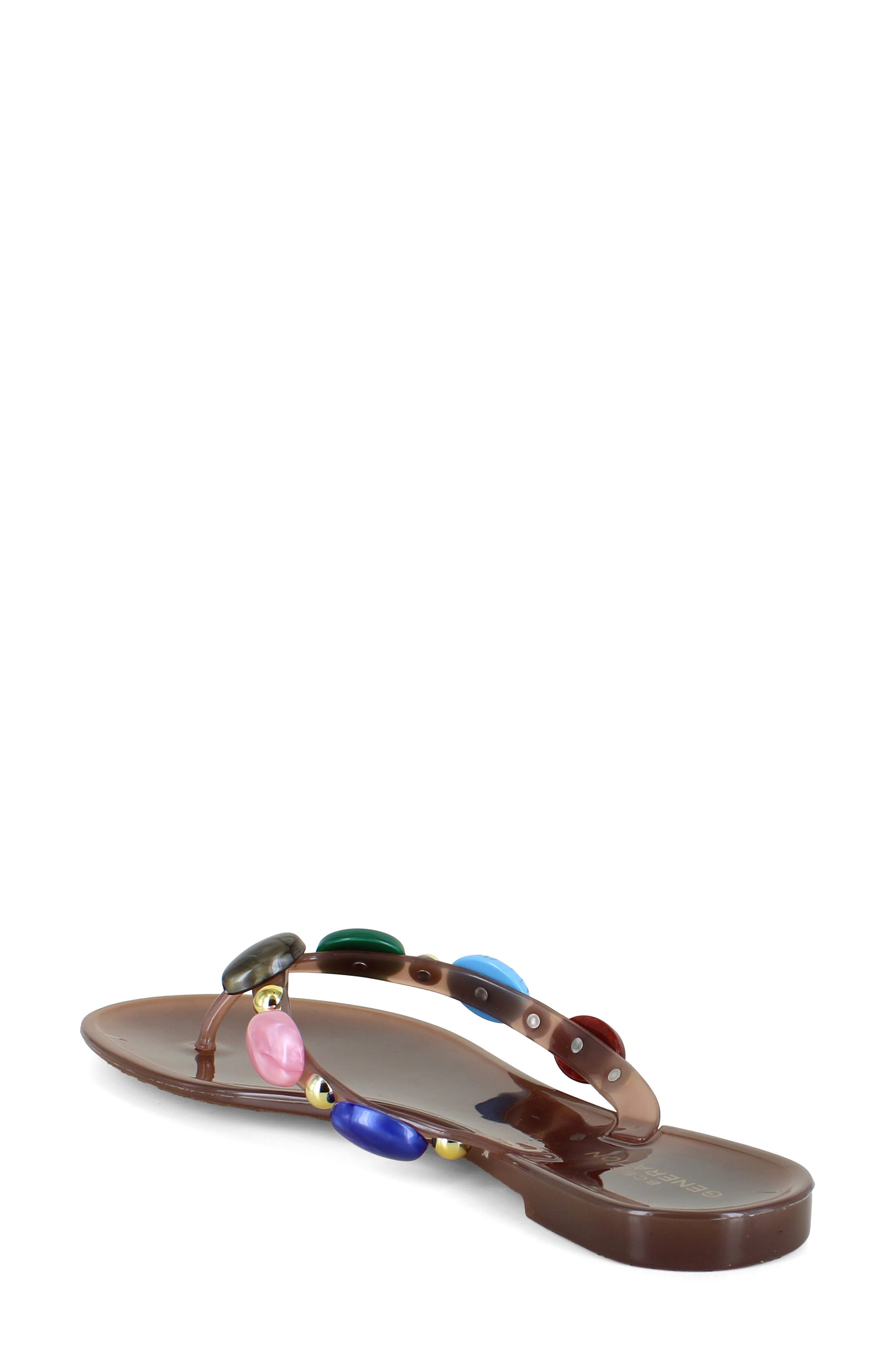 BCBG Uleema Flip Flop, Alternate, color, Brown