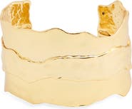 Karine Sultan Parchment Textured Cuff Bracelet