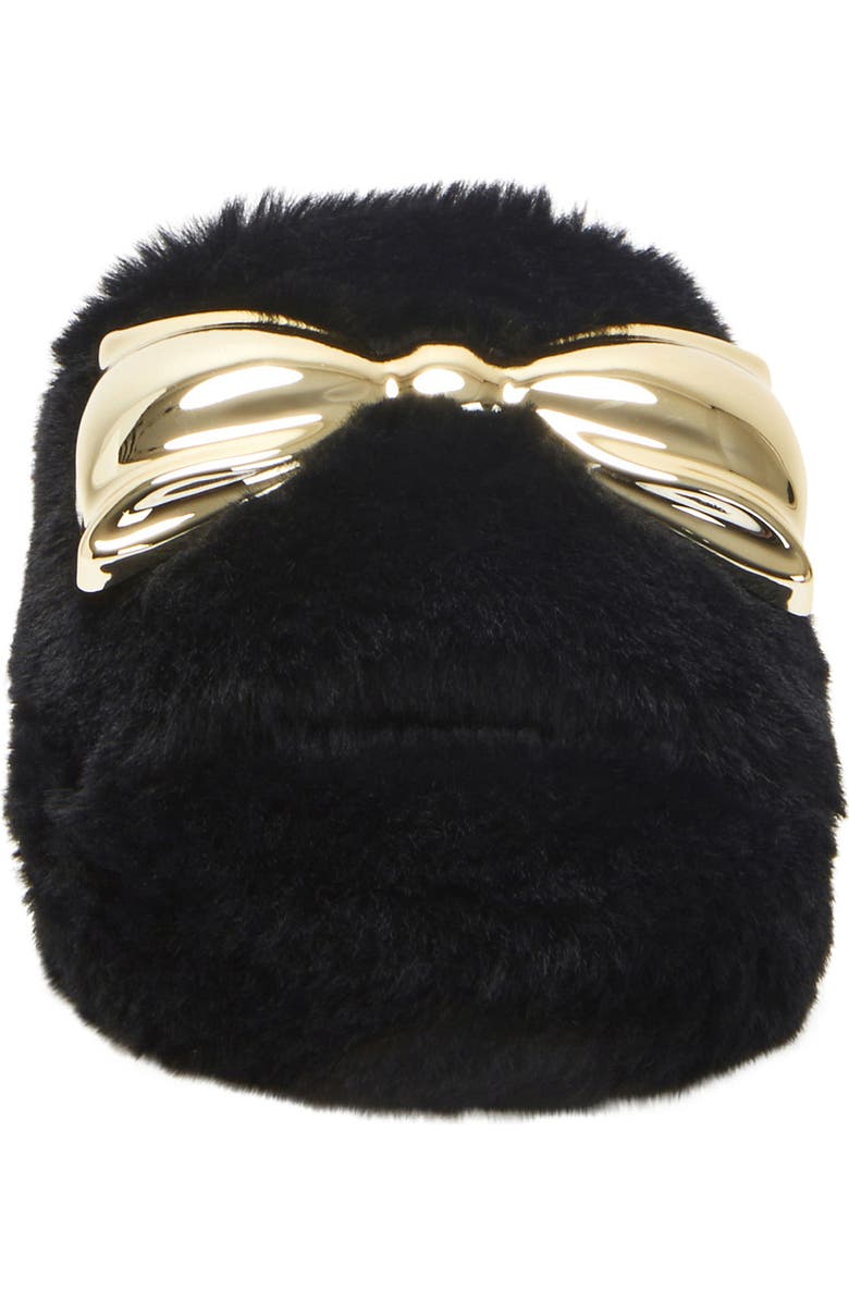 Katy Perry The Fuzzy Metallic Bow Slide, Alternate, color,