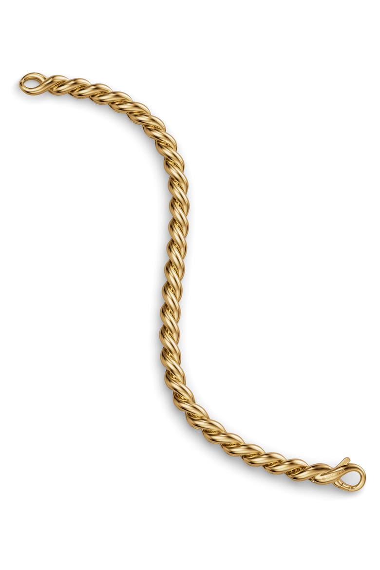 Sculpted Cable 18k Gold Chain Bracelet, Alternate, color, GOLD