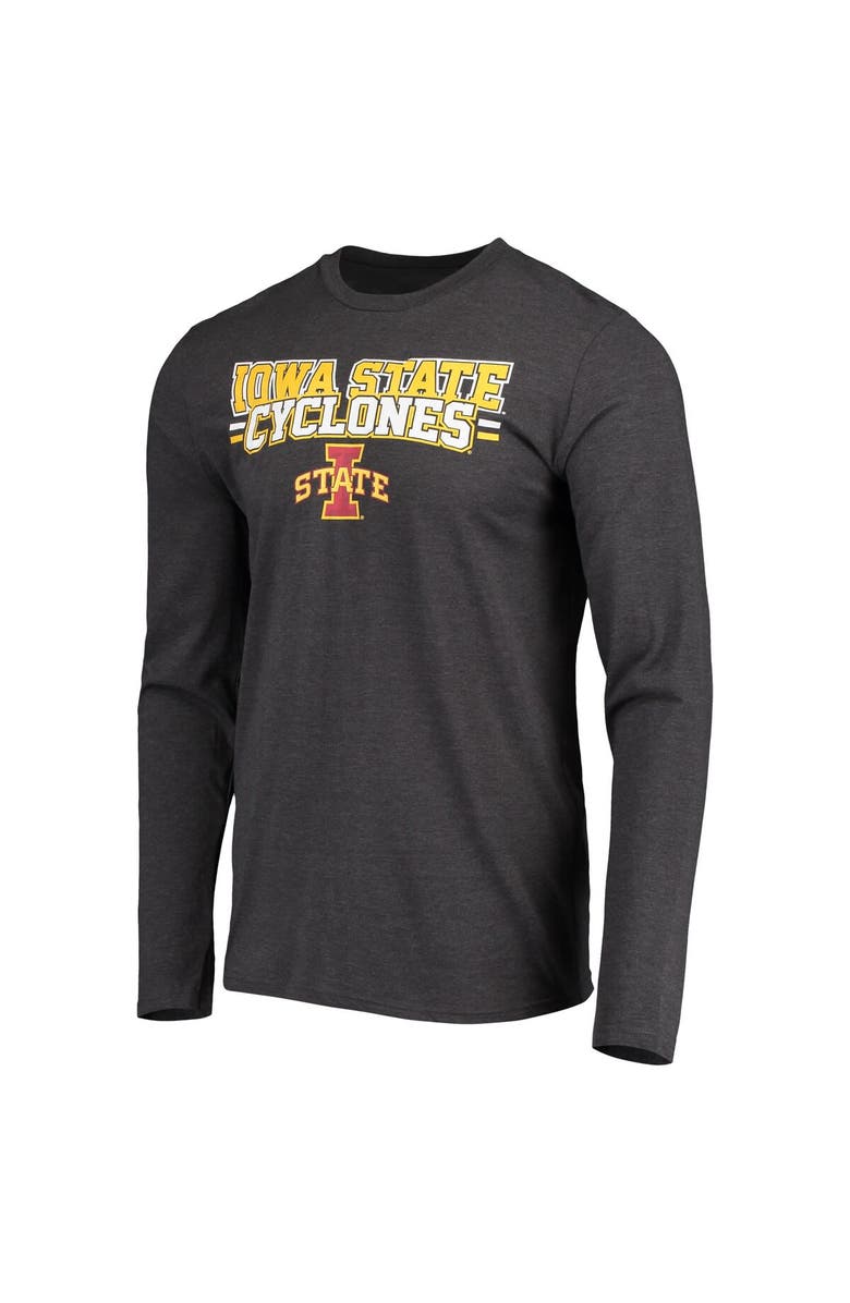 CONCEPTS SPORT Men's Concepts Sport Cardinal/Heathered Charcoal Iowa State Cyclones Meter Long Sleeve T-Shirt & Pants Sleep Set, Alternate, color, Cardinal
