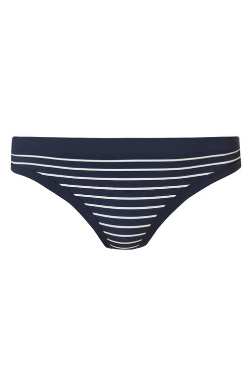 Shop Sweaty Betty Core Hipster Bikini Bottoms In Blue Coastal Stripe