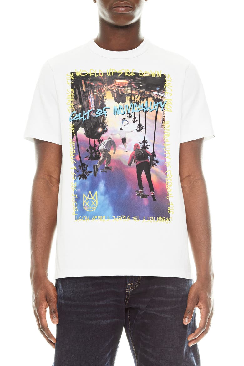 Skate Graphic T-Shirt, Main, color, WHITE