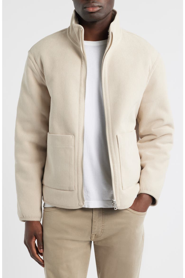 Killick Reversible Corduroy & Faux Shearling Jacket, Main, color, NATURAL