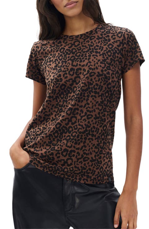 Leopard Print Cotton T-Shirt