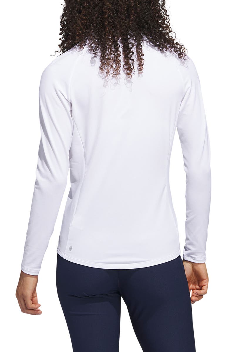 adidas Golf Quarter Zip Long Sleeve Golf Shirt, Alternate, color,