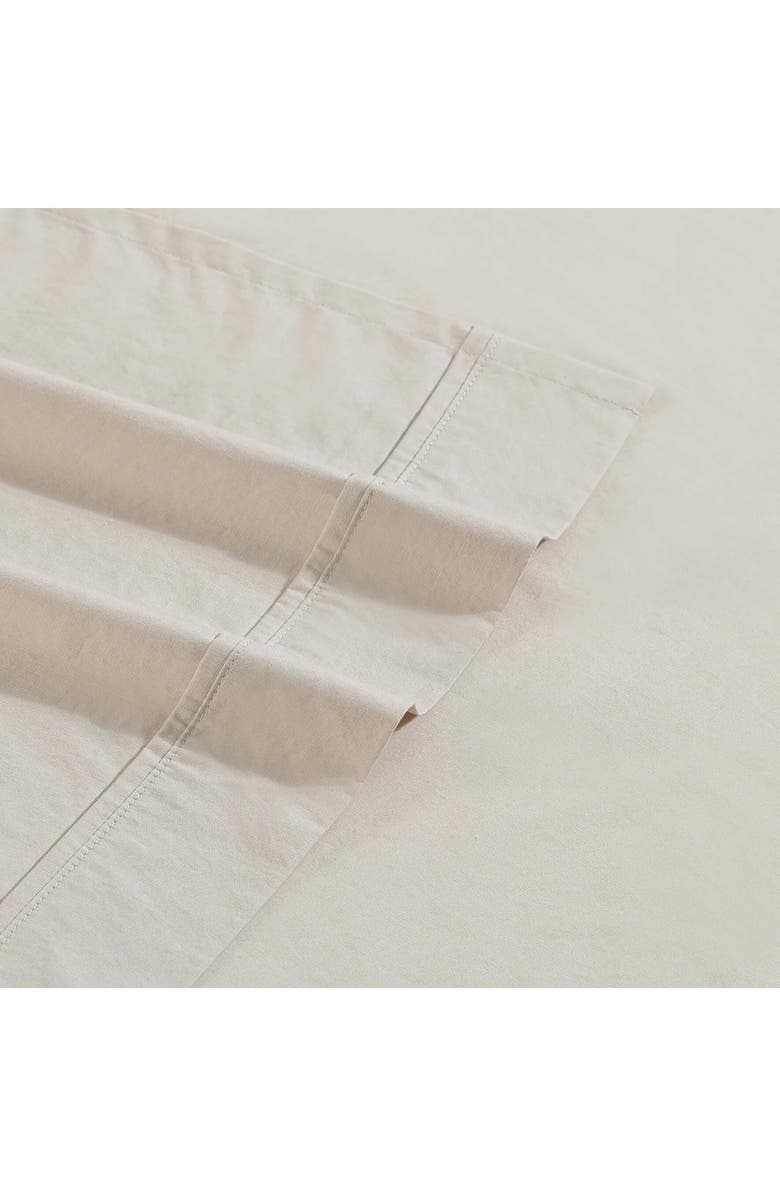 Calvin Klein Home 200 Thread Count Percale Twin Sheet Set, Alternate, color, Beige