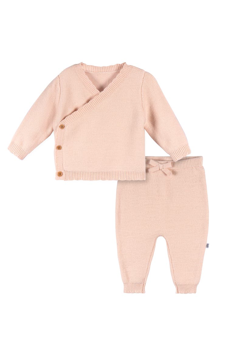 Pink Scalloped Sweater Knit 2-Piece Set, Main, color, Pink
